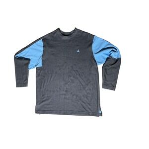 Vintage Jordan Jumpman Long Sleeve Shirt 2XL Black Blue Retro 2000s